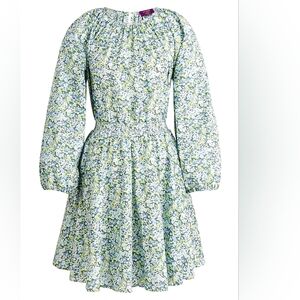 NWT Palermo smocked-waist mini dress in Liberty flower pattern smoke-free home